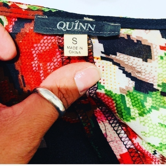 Quinn Floral Kimono Fringe Hem S Small Grandma Core - Picture 8 of 8